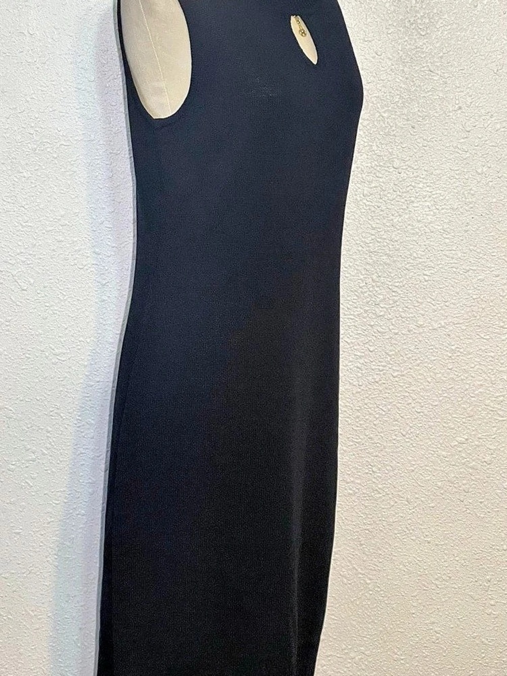 St. John sport black knitted Sleeveless Dress size medium - Picture 9 of 15